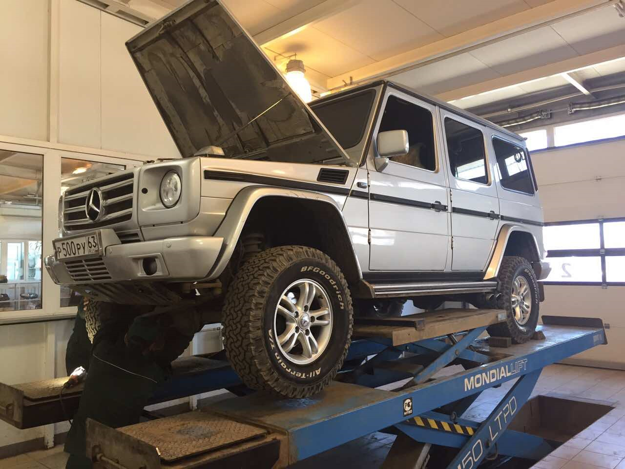 Осмотр ходовой + замена тросов ручника — Mercedes-Benz G-Class (W463), 3,2  л, 1998 года | визит на сервис | DRIVE2