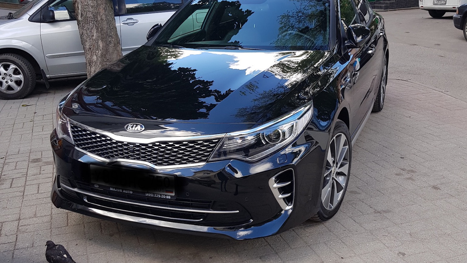 KIA Optima (4G) 2.4 бензиновый 2016 | Чёрная , 2.4 gt line на DRIVE2