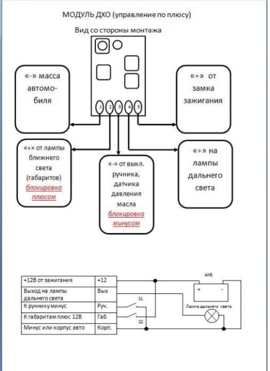 Управление плюсом. Блок управления свечами накаливания бусн-01 схема подключения. Модуль Дальний свет с ДХО. Схема блока DRL. Схема модуля ДХО.