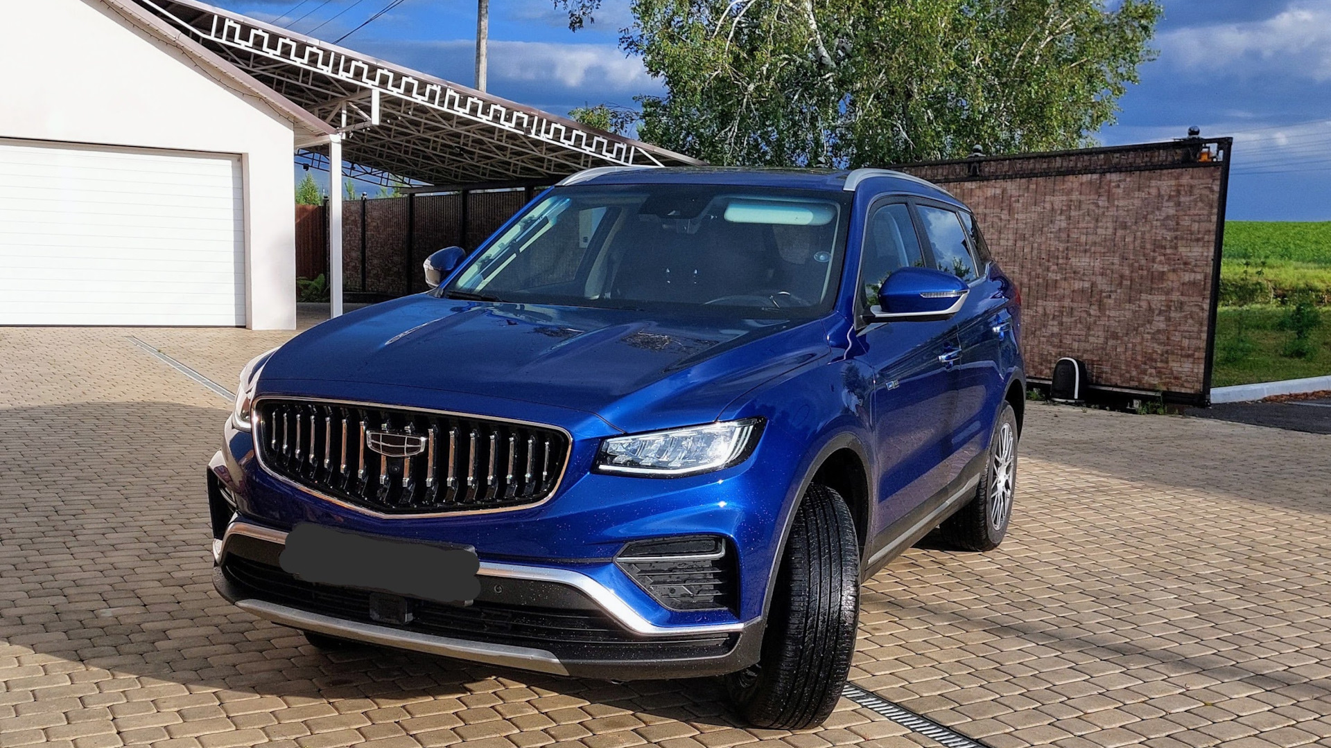 Geely Atlas Pro 1.5 гибридный (Plug-in) 2021 | Синий атлас на DRIVE2