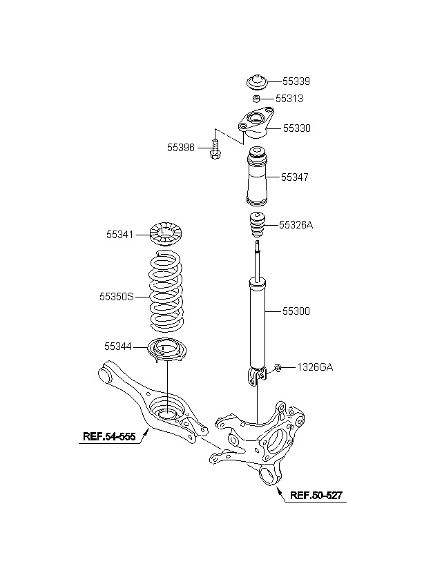 Задняя подвеска kia ceed jd схема