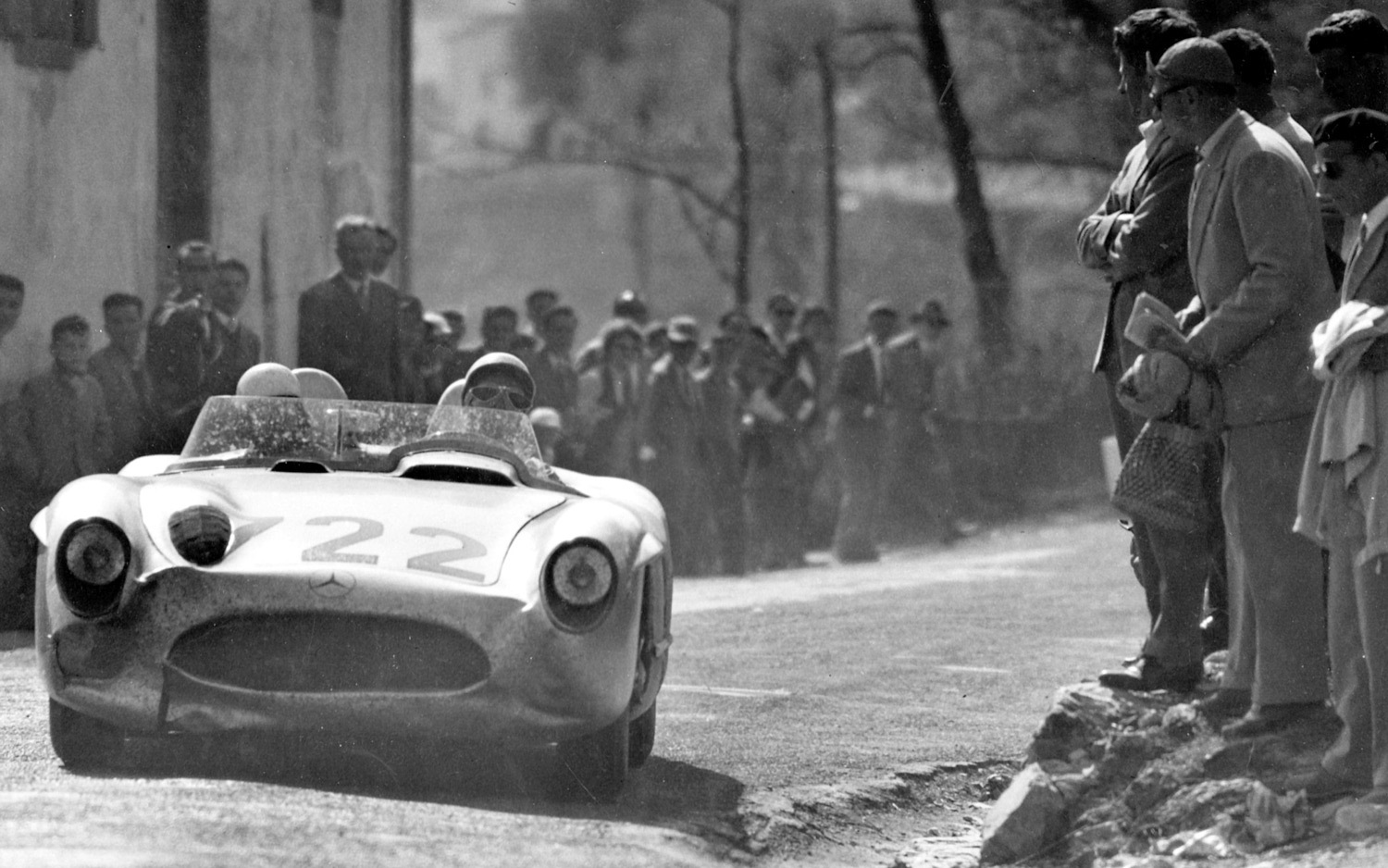 Стирлинг Мосс тренировка перед Mille Miglia 1955