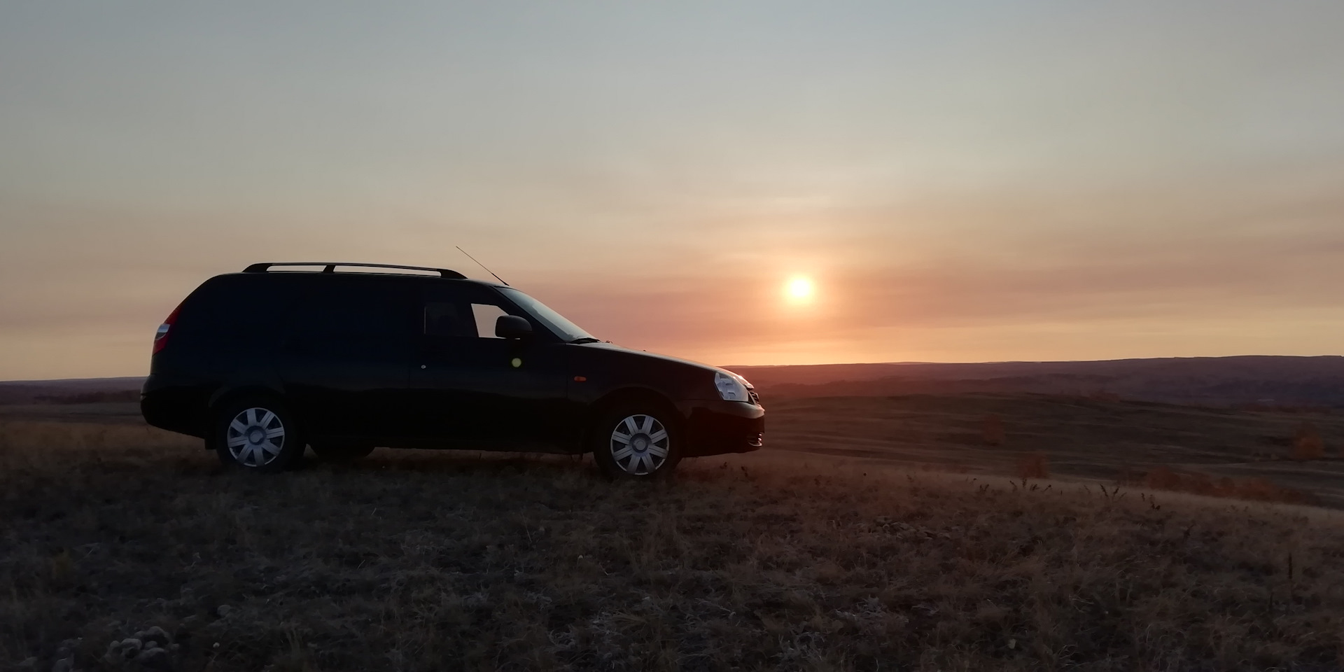 Lada Priora универсал на снегу