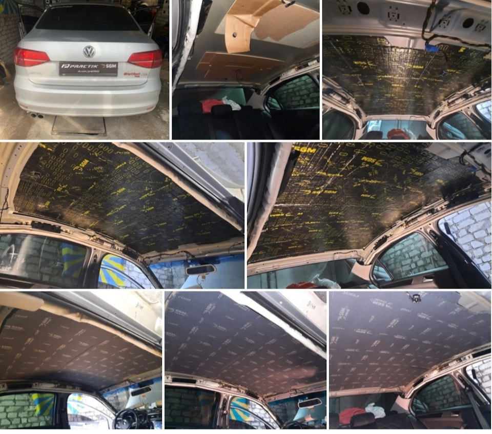 Шумка крыши — Volkswagen Jetta VI, 1,4 л, 2014 года | автозвук | DRIVE2