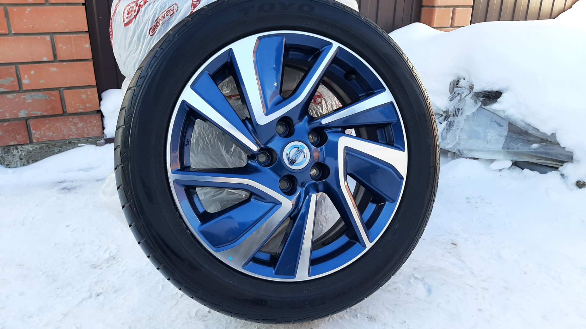 Новые диски на лето от Nissan Leaf Aero — Nissan Tiida (2G), 1,6 л ...
