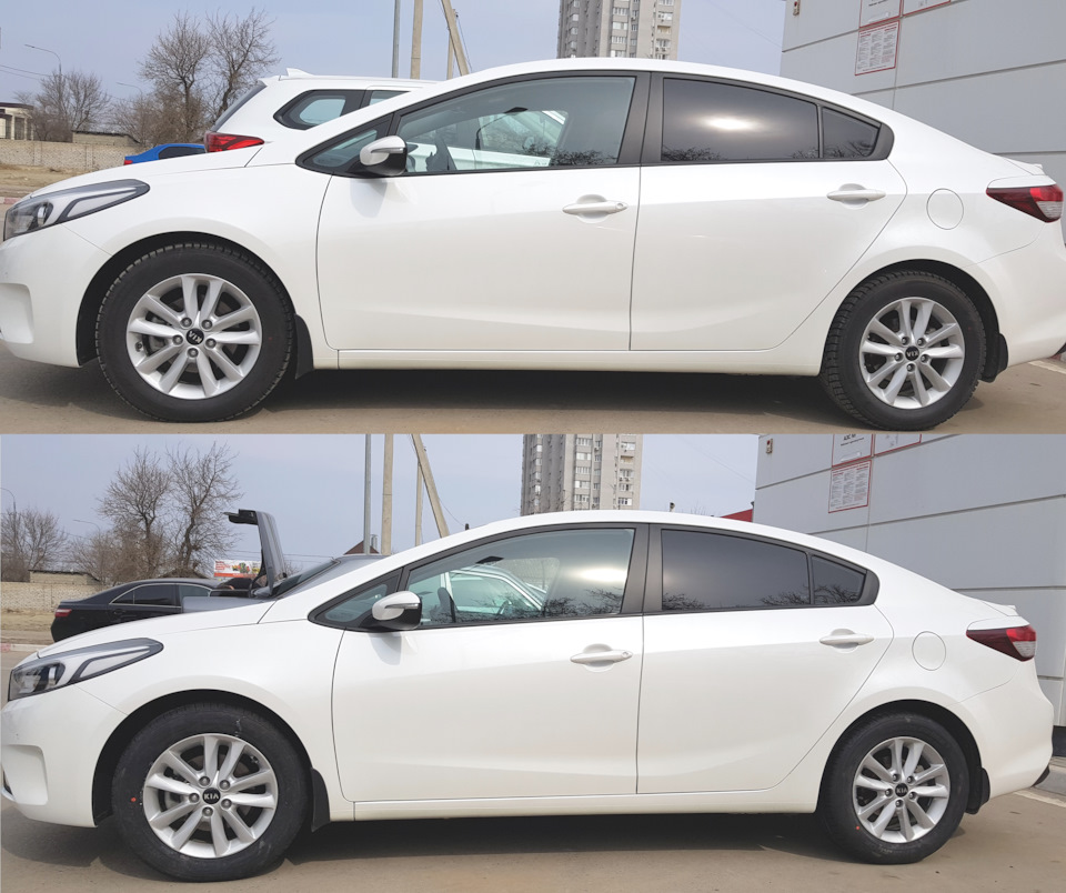 сверху зима, внизу лето — KIA Cerato (3G)