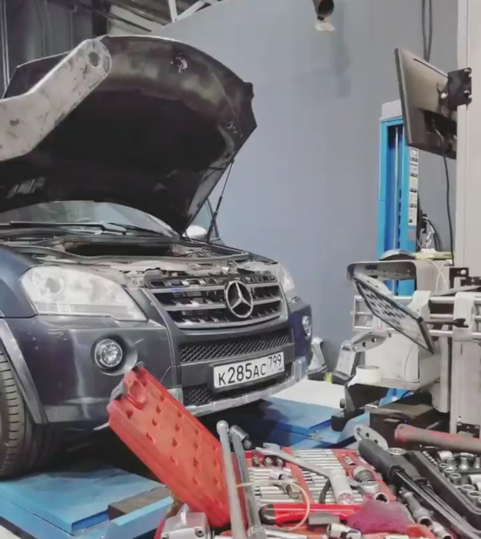 Саечку за испуг) — Mercedes-Benz ML 63 AMG (W164), 6,2 л, 2010 года |  поломка | DRIVE2