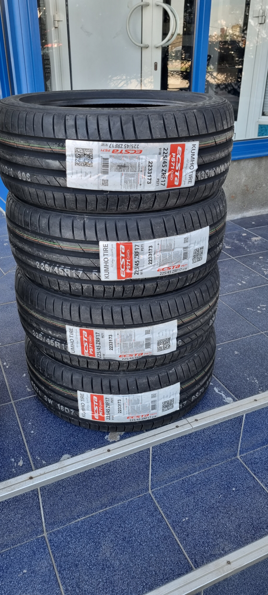 Летняя резина Kumho ecsta ps71 — BMW 3 series (F30), 2 л., 2013 года ...