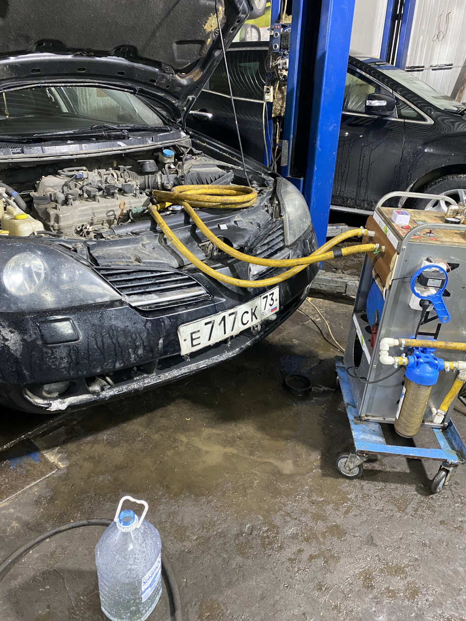 Промывка радиатора печки — Nissan Primera (P12), 1,6 л, 2005 года ...