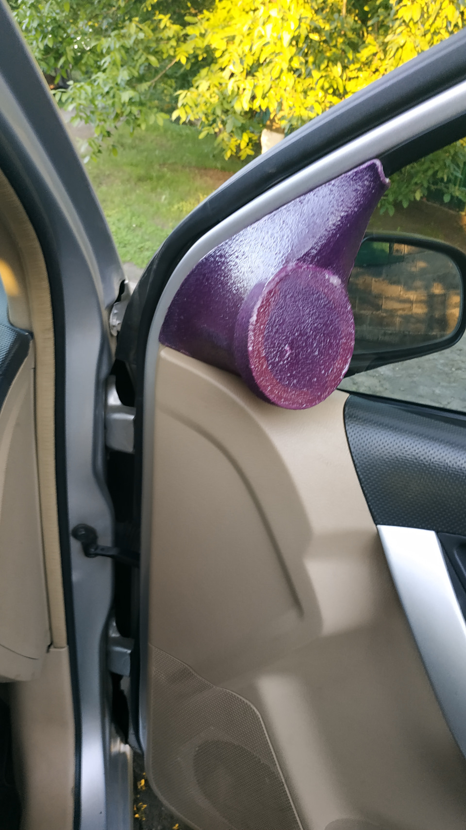 Установка рупоров Alphard DT-102. — Chevrolet Aveo Sedan (1G), 1,6 л ...