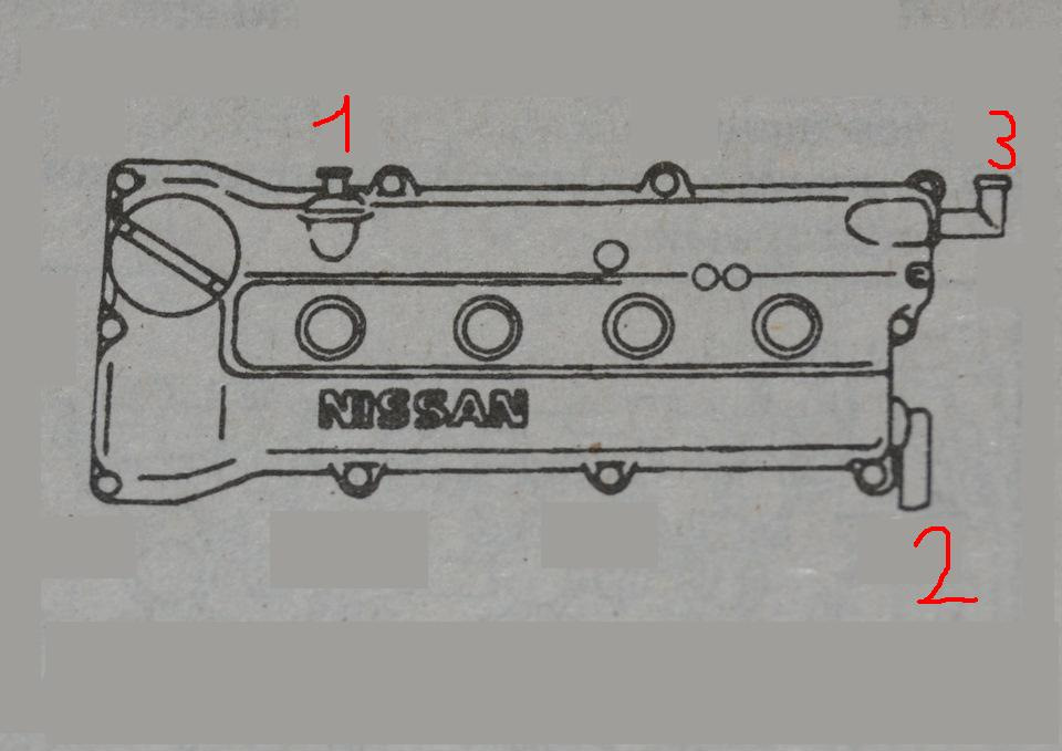 Схема клапанной крышки