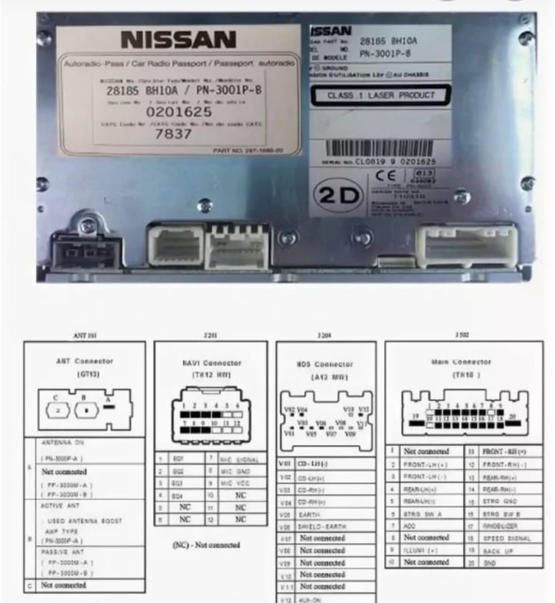 Распиновка магнитолы кашкай. Разъёмы штатной магнитолы Nissan Tiida 2008 год. Штатные разъемы магнитолы Ниссан x-Trail т30. Разъем магнитолы Nissan Tiida 11. Разъем штатной магнитолы Nissan.