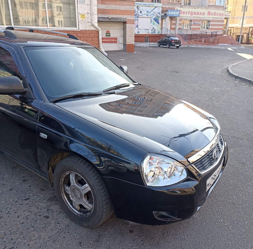 Замена бампера на бампер от Приоры 2. — Lada Приора универсал, 1,6 л ...