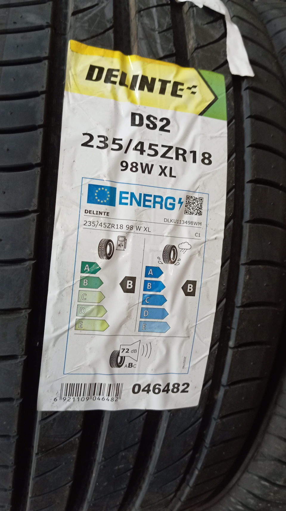 #22 Летная резина Delinte DS2 235/45 R18 98W XL — KIA Soul (3G), 2 л ...