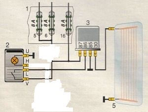 Обогрев заднего стекла ваз. Реле обогрева заднего стекла ВАЗ 2106. Подогрев заднего стекла ВАЗ 2106.