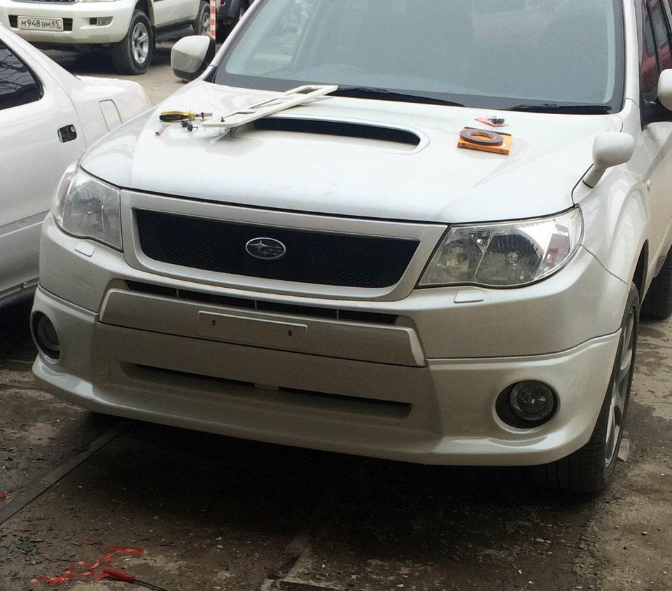 Губа ч.2 — Subaru Forester (SH), 2 л, 2010 года | стайлинг | DRIVE2
