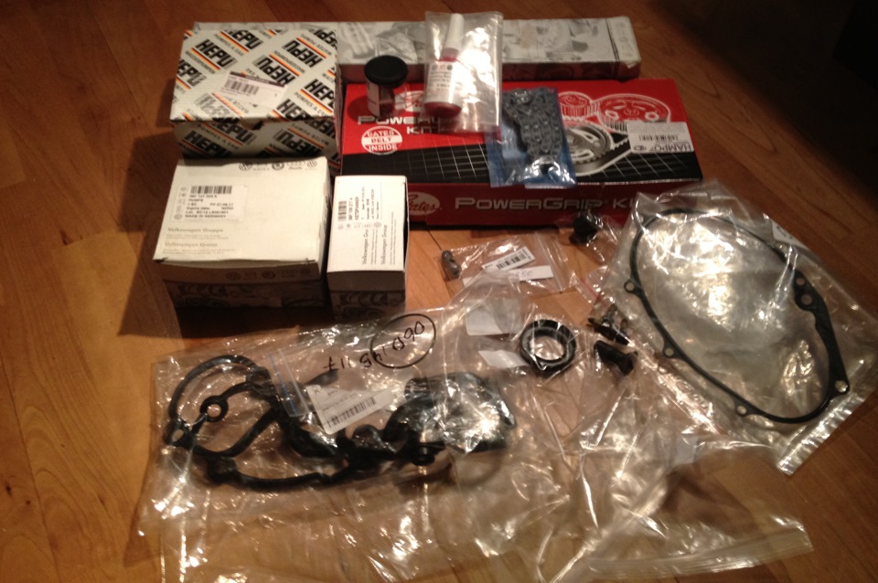 Замена ГРМ, цепи, распредвала, ТНВД — Audi A4 (B7), 2 л, 2007 года ...