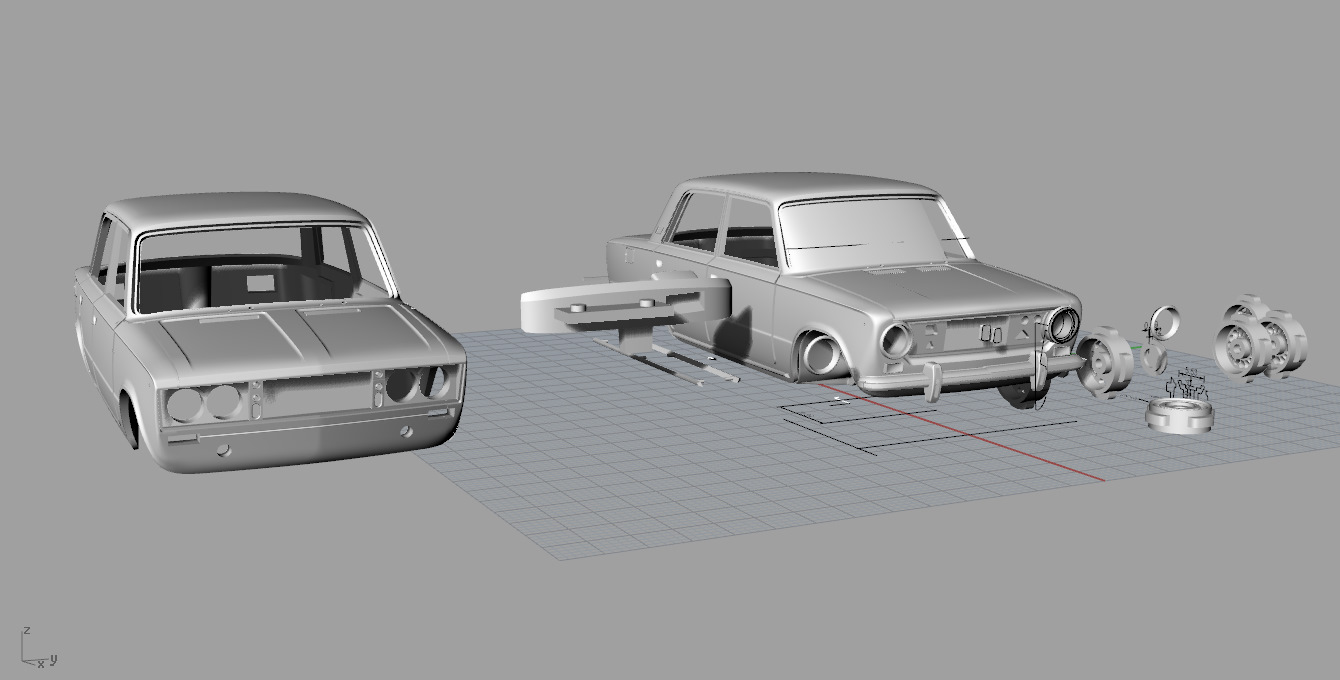 EVR 04-43 ВАЗ-2103 Кузов 3D — Сообщество «Масштабные Модели» на DRIVE2