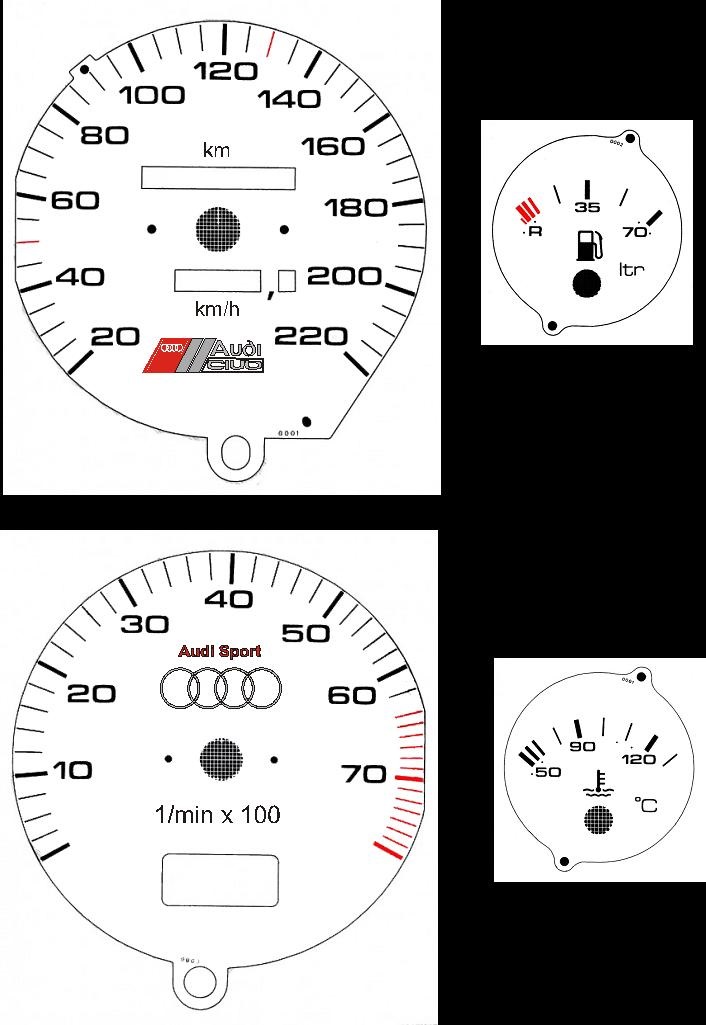 Ауди 80 схема спидометра