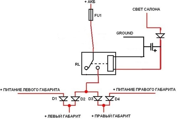 Схема подключения ангельских глазок