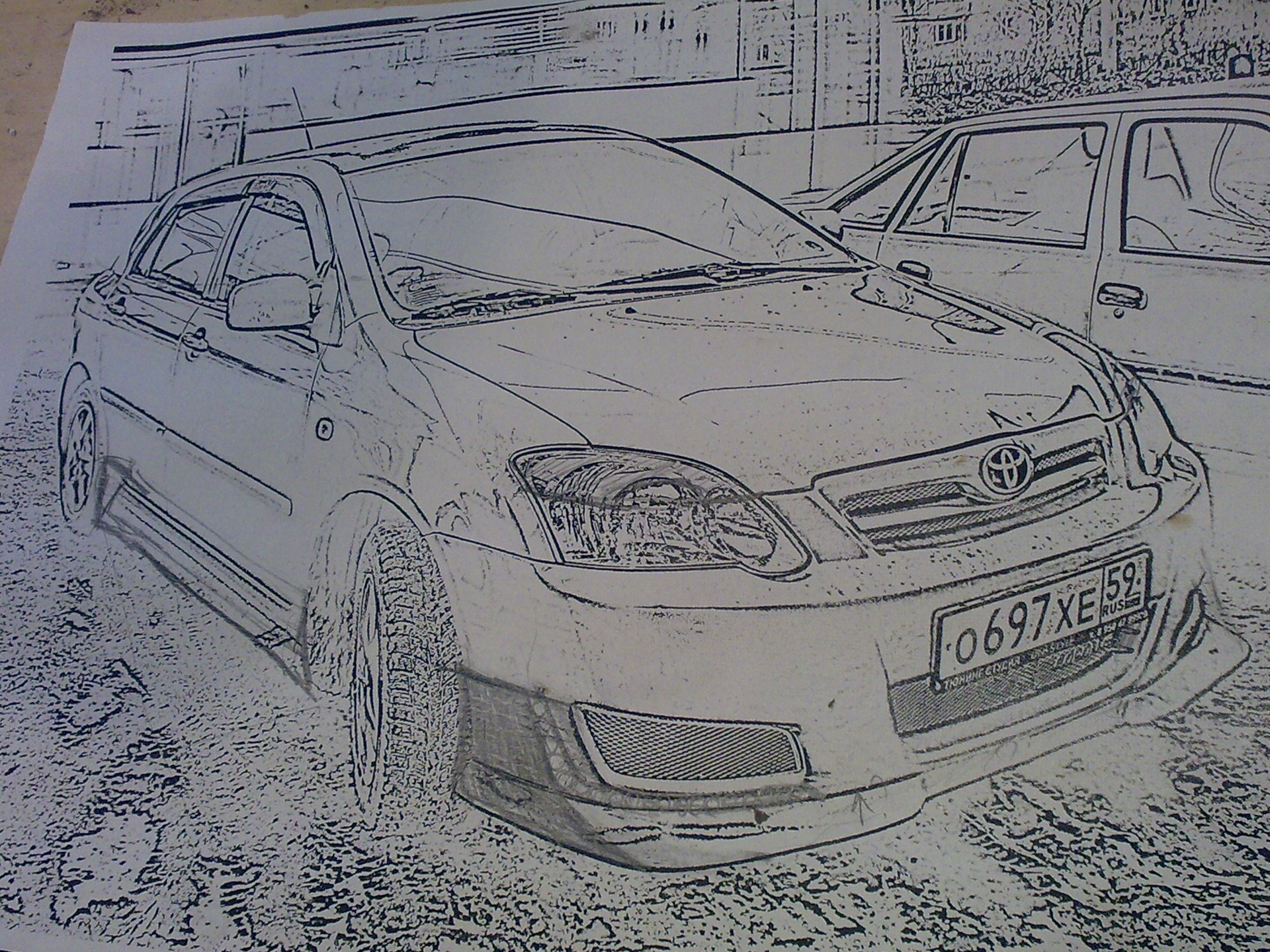 front bumper  plans  - Toyota Corolla 14 L 2005