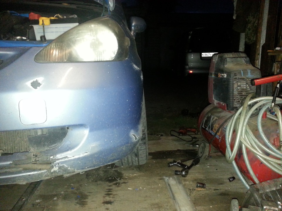 Минусовой развал — Honda Fit (1G), 1,3 л, 2001 года | тюнинг | DRIVE2