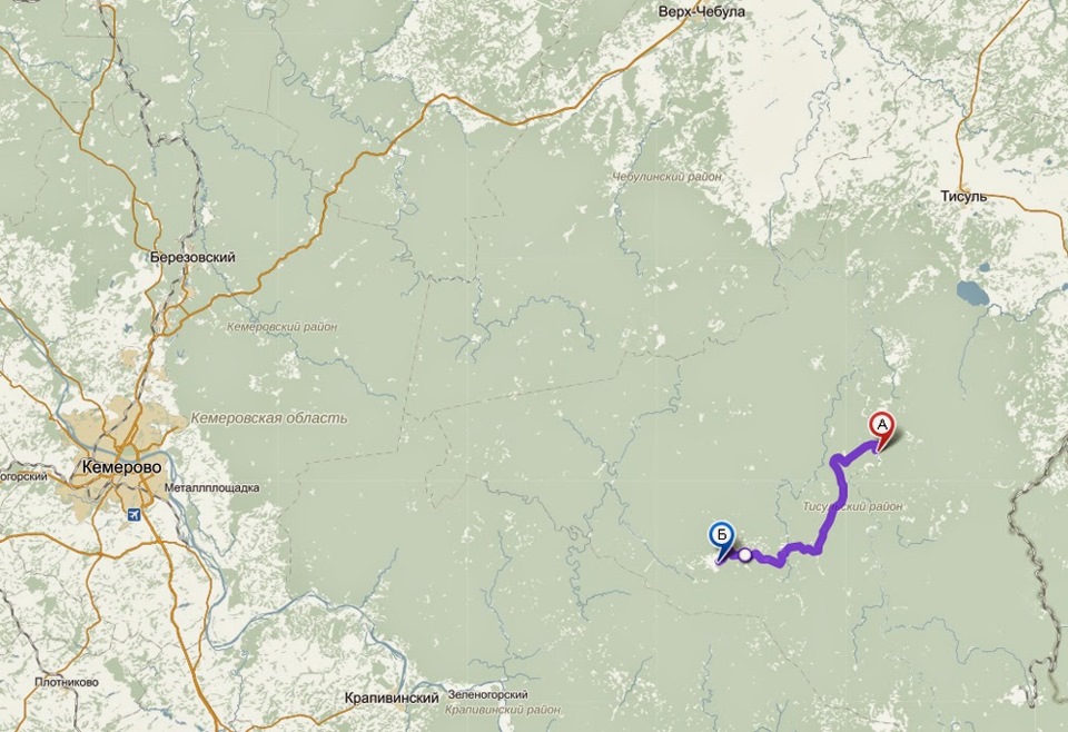 Карта тисуль кемеровская область