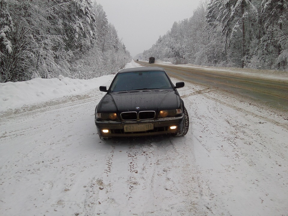 BMW e38 зима