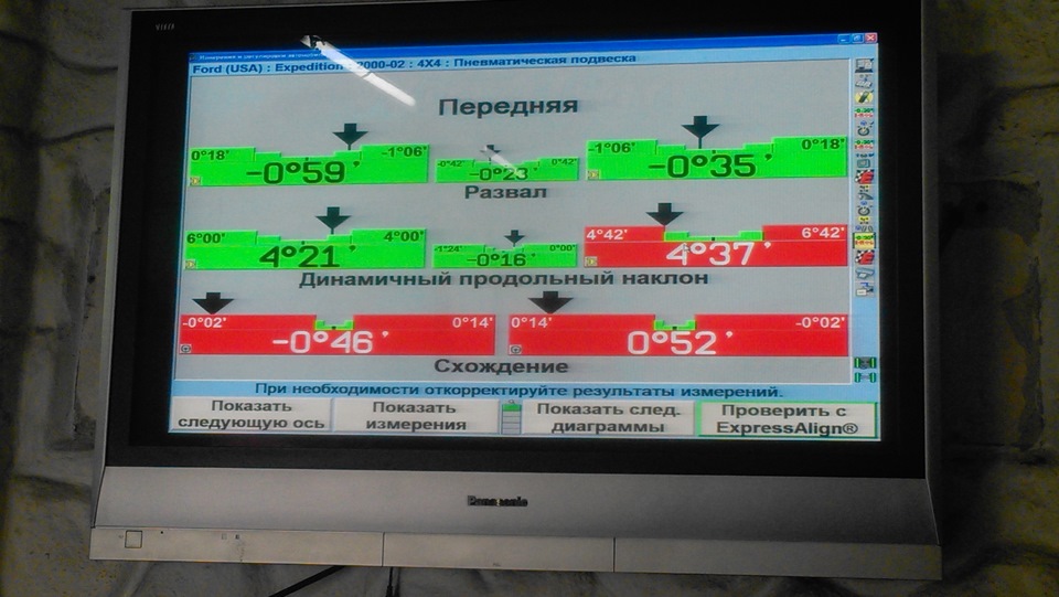 Сход-развал — Ford Expedition (1G), 5,4 л, 2000 года | визит на сервис ...