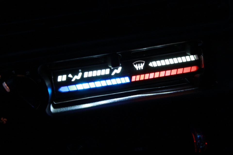 Светодиодная подсветка регулятора печки — Lada 2114, 1,6 л, 2012 года ...