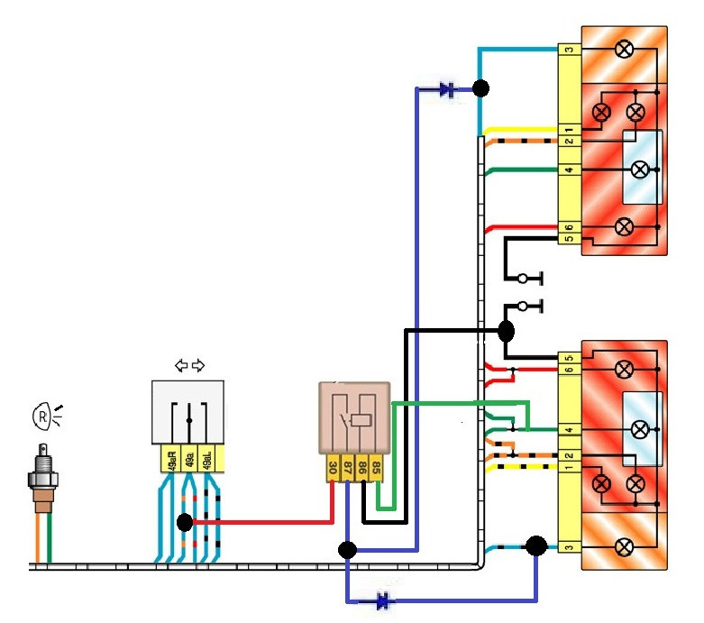 Схема стопов ваз. Схема проводов задних фонарей ВАЗ 2105. Схема проводов задних фонарей 2107. Электросхема задних фонарей ВАЗ 2114. Схема проводки заднего хода ВАЗ 2114.