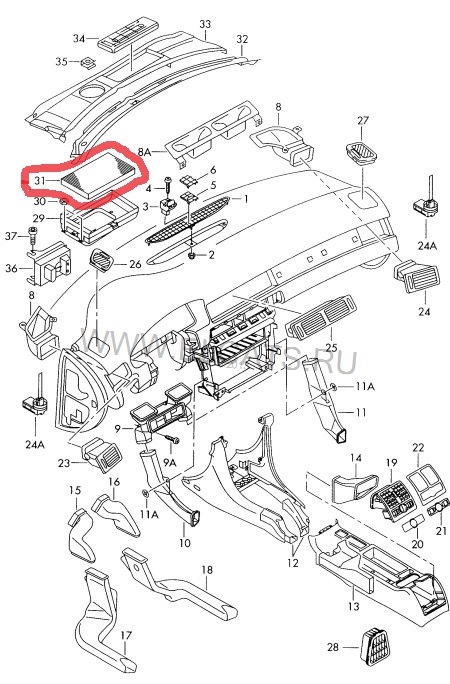 Фильтр салона audi a6 c5