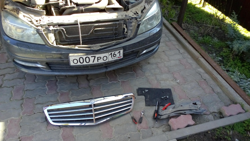 Как снять радиатор с мерседес мойка радиаторов - Mercedes-Benz C-class (W204), 1,8 л, 2010 года мойка DRIVE2
