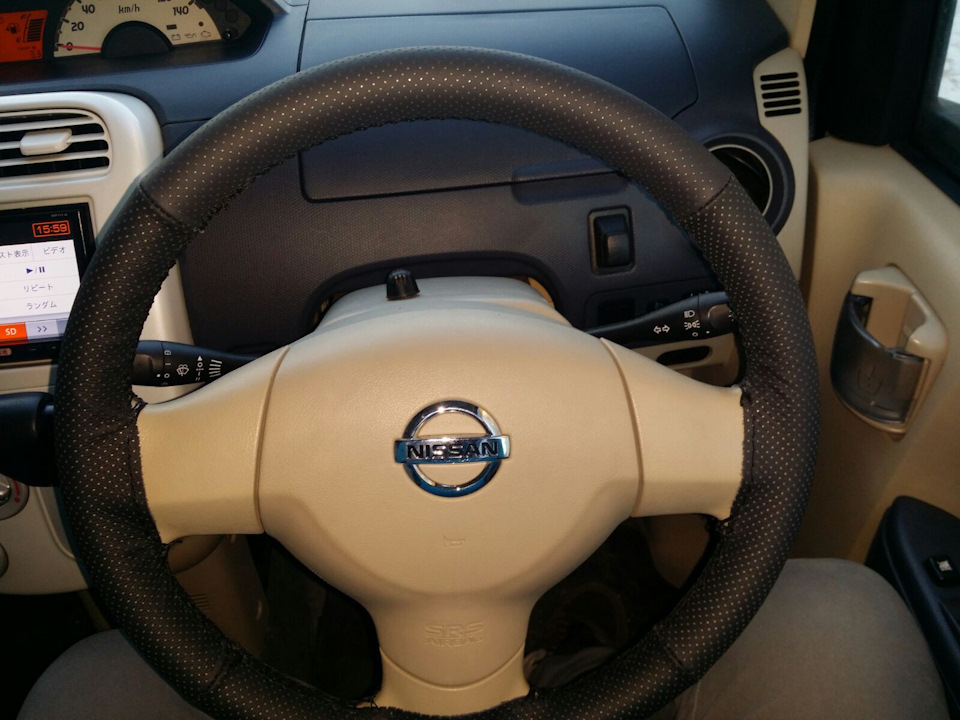 Купил оплетку на руль из кожи — Nissan Otti, 0,7 л., 2011 года ...
