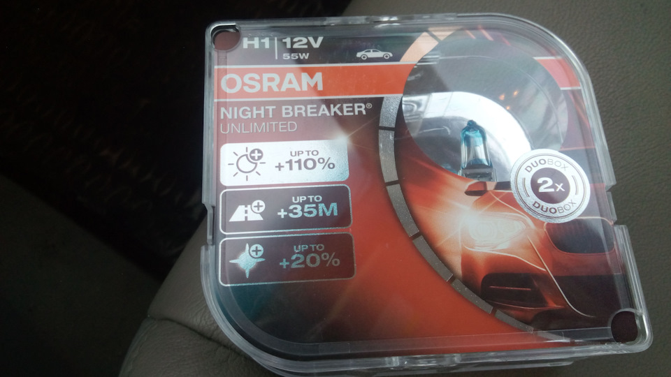 Лампы в ближней OSRAM Найт брекер — Chery A5 Fora, 2 л, 2007 года ...