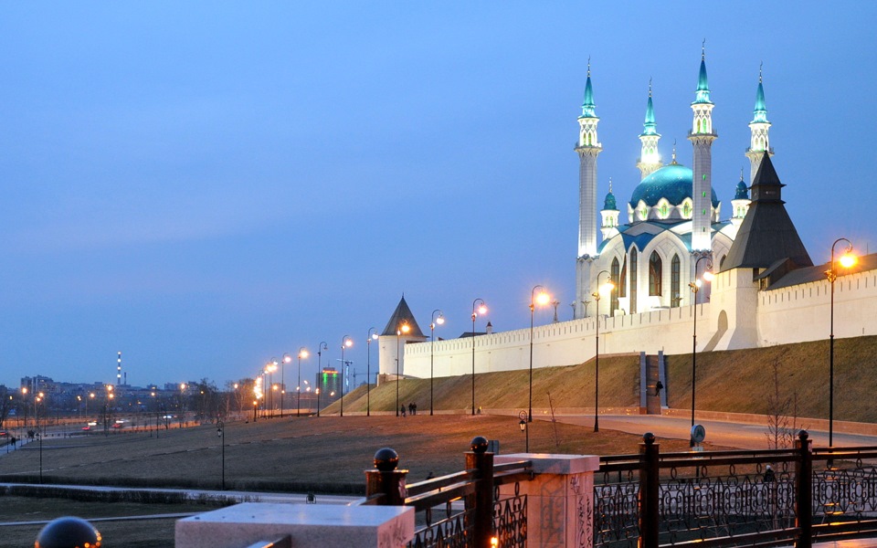 Фото казанский кремль вечером