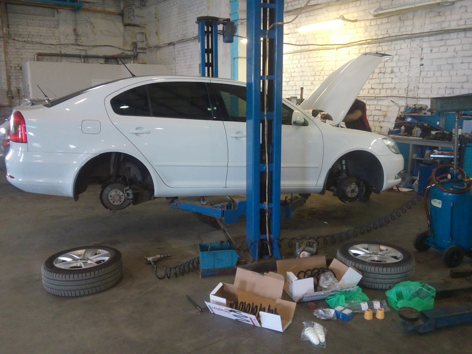 #40 — ППД OFF или RS пружины Lesjofors Часть №2 — Установка — Skoda ...