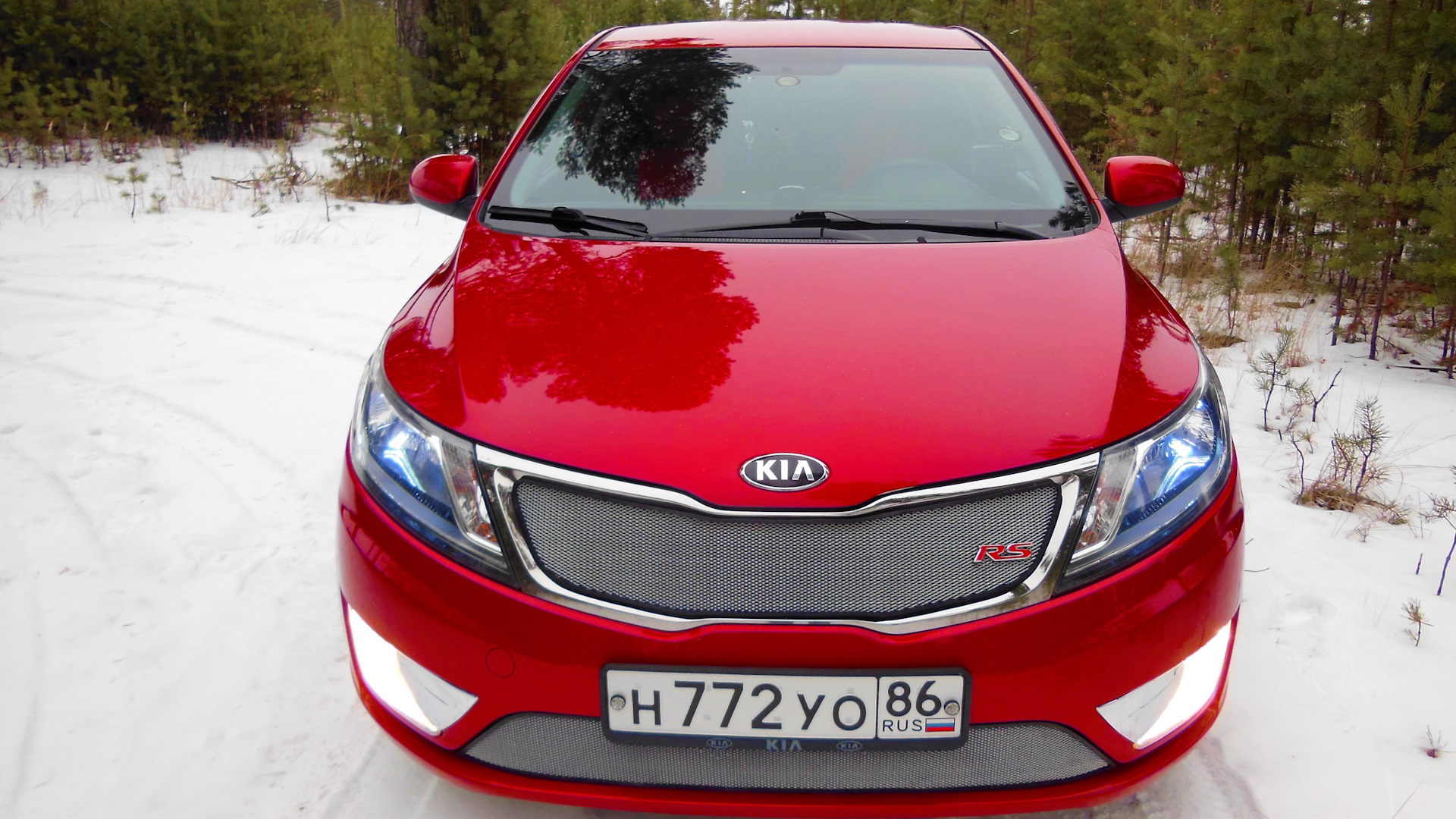 KIA Rio (3G) 1.4 бензиновый 2013 | Red Metallica на DRIVE2