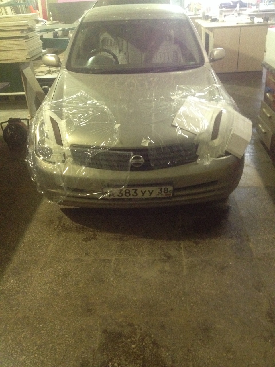 Самодельные реснички на фары — Nissan Skyline (V35), 2,5 л., 2002 года ...