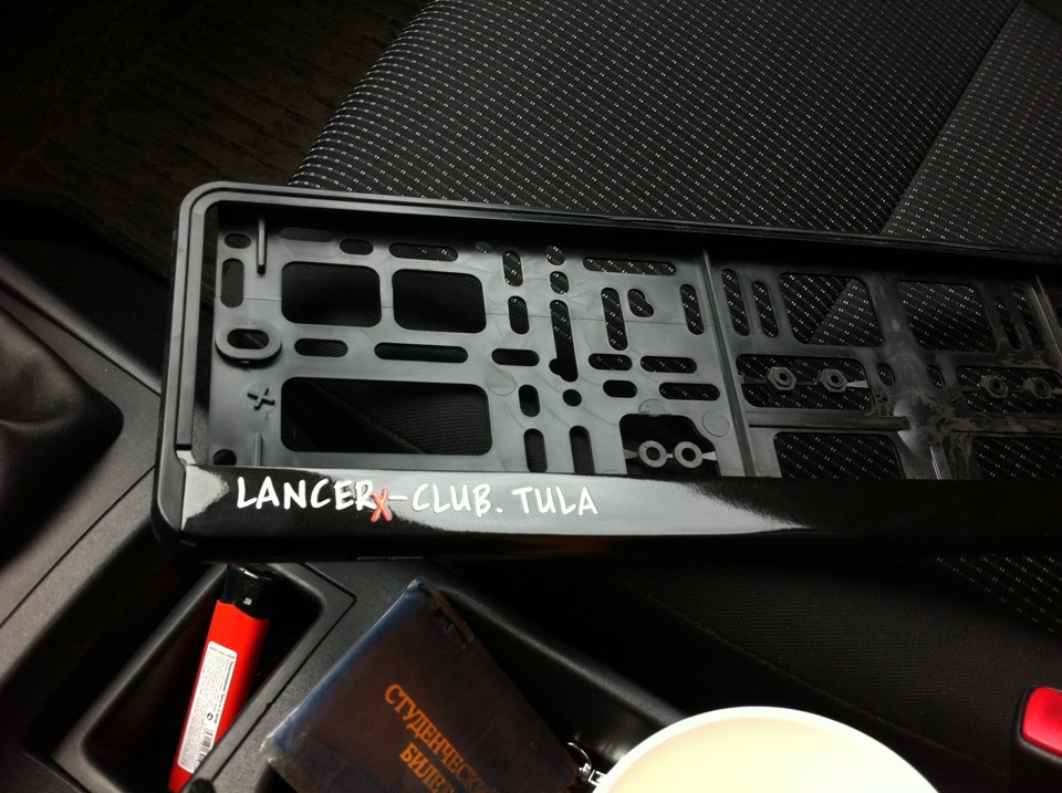 Номерная рамка клуба — Mitsubishi Lancer X, 1,5 л, 2007 года ...