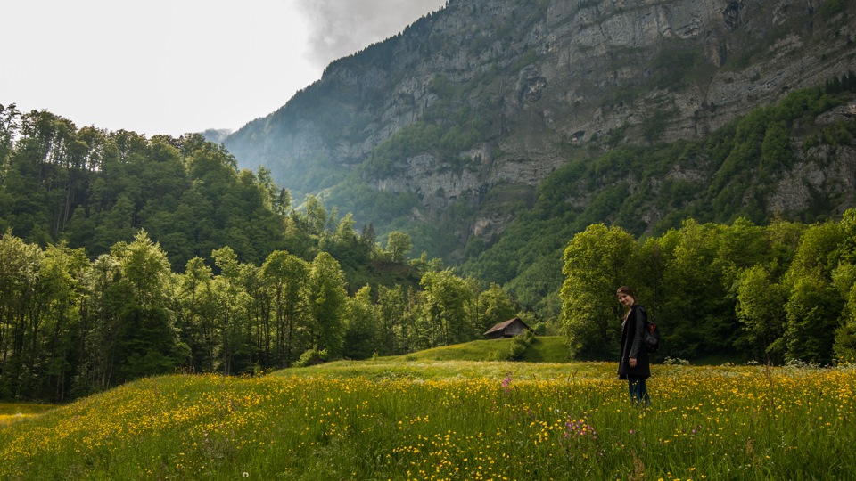 The first acquaintance with Switzerland Mountains