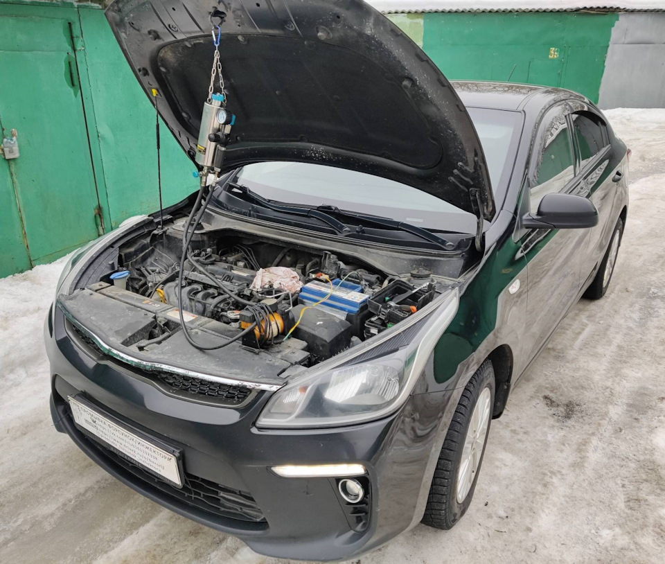 KIA RIO промывка форсунок/инжектора без снятия с двигателя — Промывка ...