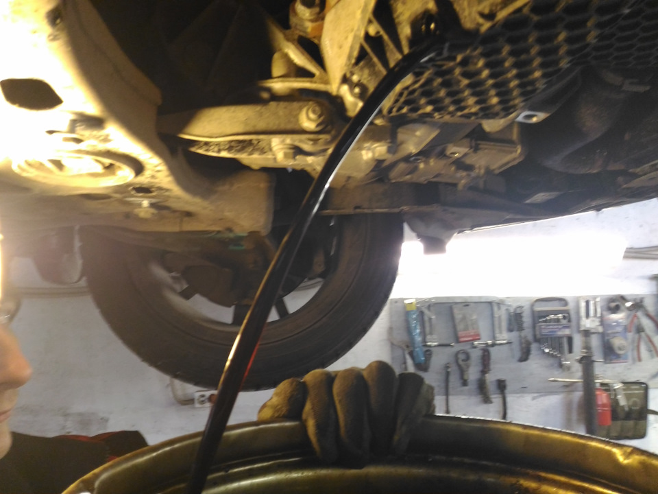 Масло довольно чистое.Хотя, что я там проехал 2400)) — Skoda Octavia A7 Mk3