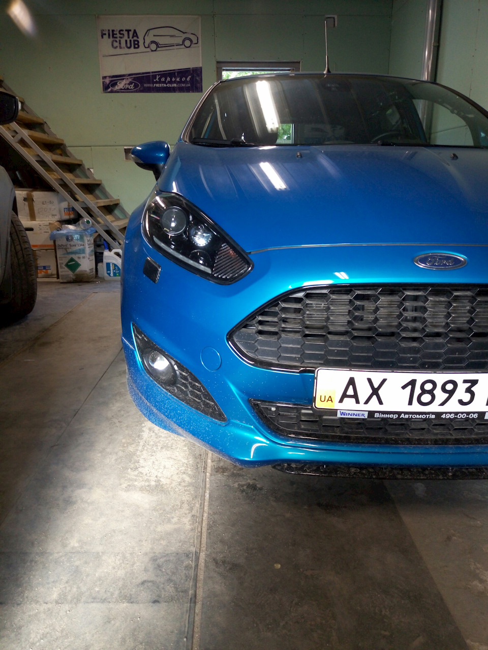 Первая фара готова — Ford Fiesta (Mk VI), 1 л, 2013 года | стайлинг ...