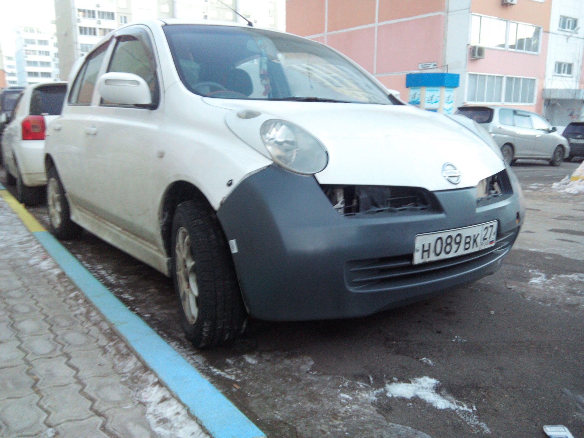 Nissan March k12 свап