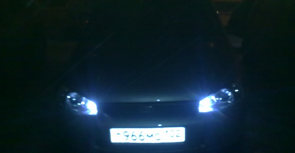 Светодиоды в габариты — LADA Калина универсал, 1,6 л., 2012 года ...