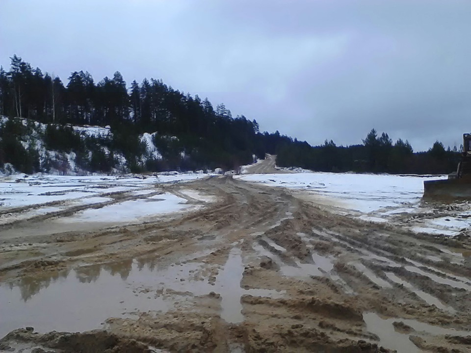 Пришлось ехать по работе в песчаный карьер. — Lada Ларгус, 1,6 л, 2015 ...