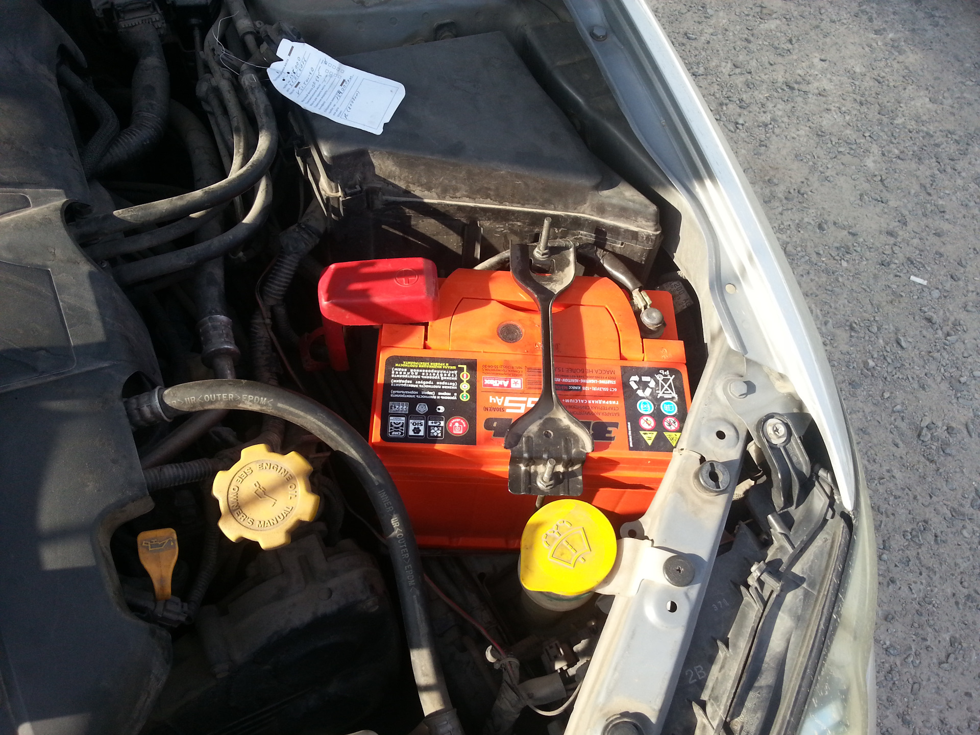 35) Замена аккумулятора "Зверь 530A(EN)" — Subaru Legacy (BL/BP), 2 л ...