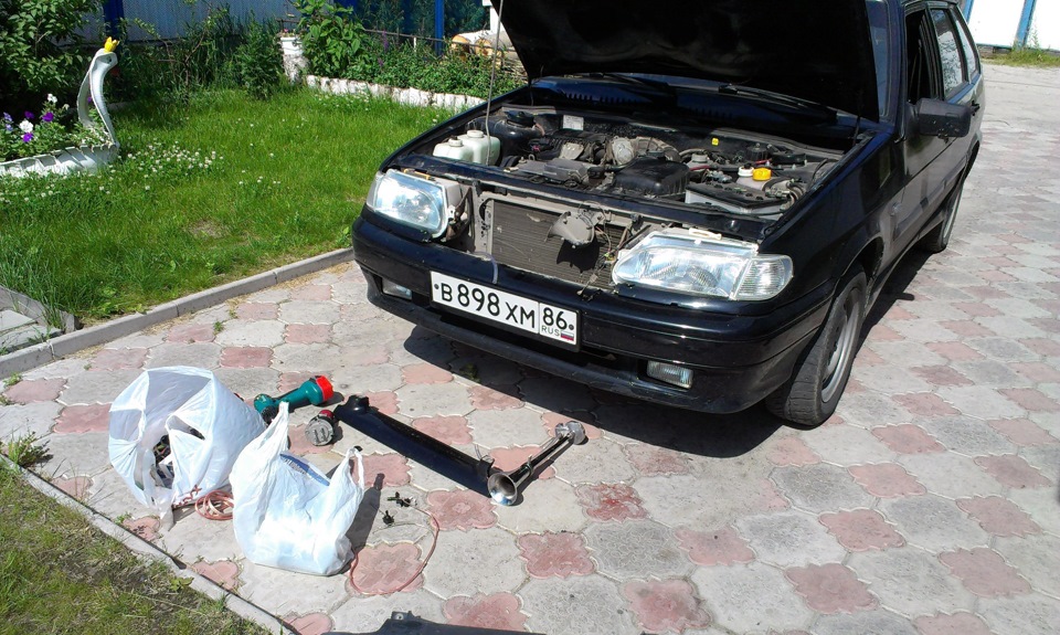 Установил новый гудок — Lada 2114, 1,6 л, 2011 года | своими руками ...