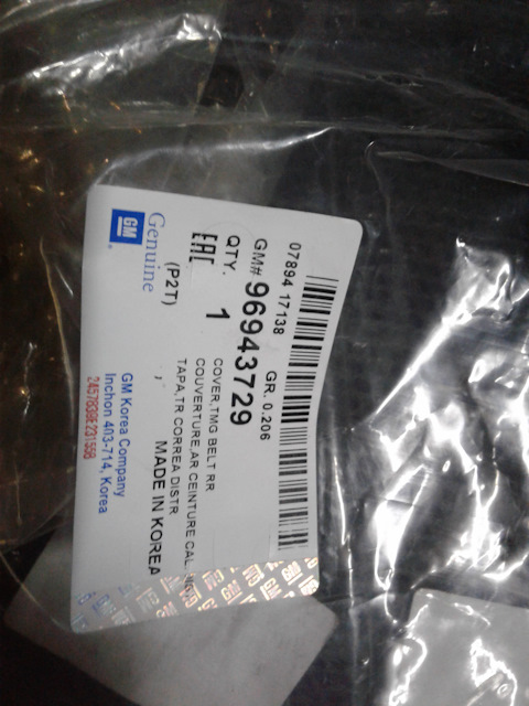 96943729 Крышка ремня ГРМ Chevrolet Aveo (T200) 2003-2008 Chevrolet ...